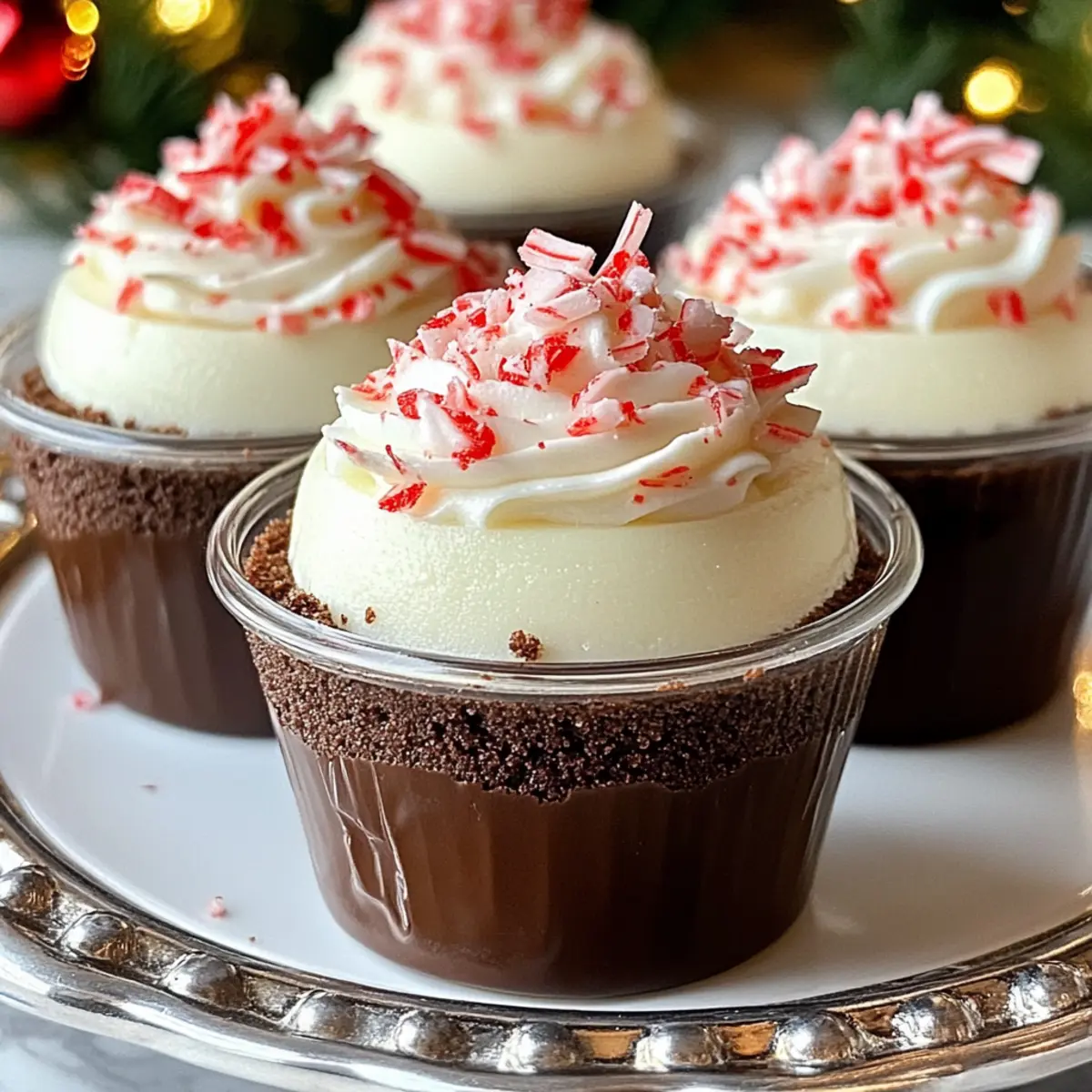 Indulge in Delicious No-Bake Chocolate Peppermint Cheesecake Cups 3