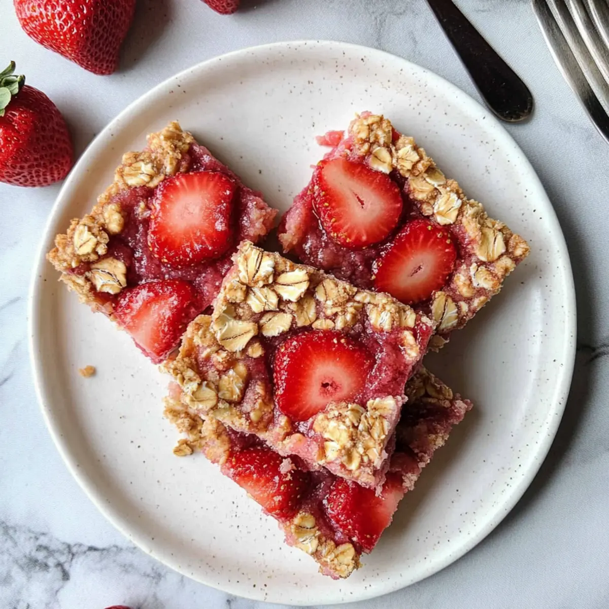 Deliciously Healthy Strawberry Oatmeal Bars (Vegan + Gluten Free) 2