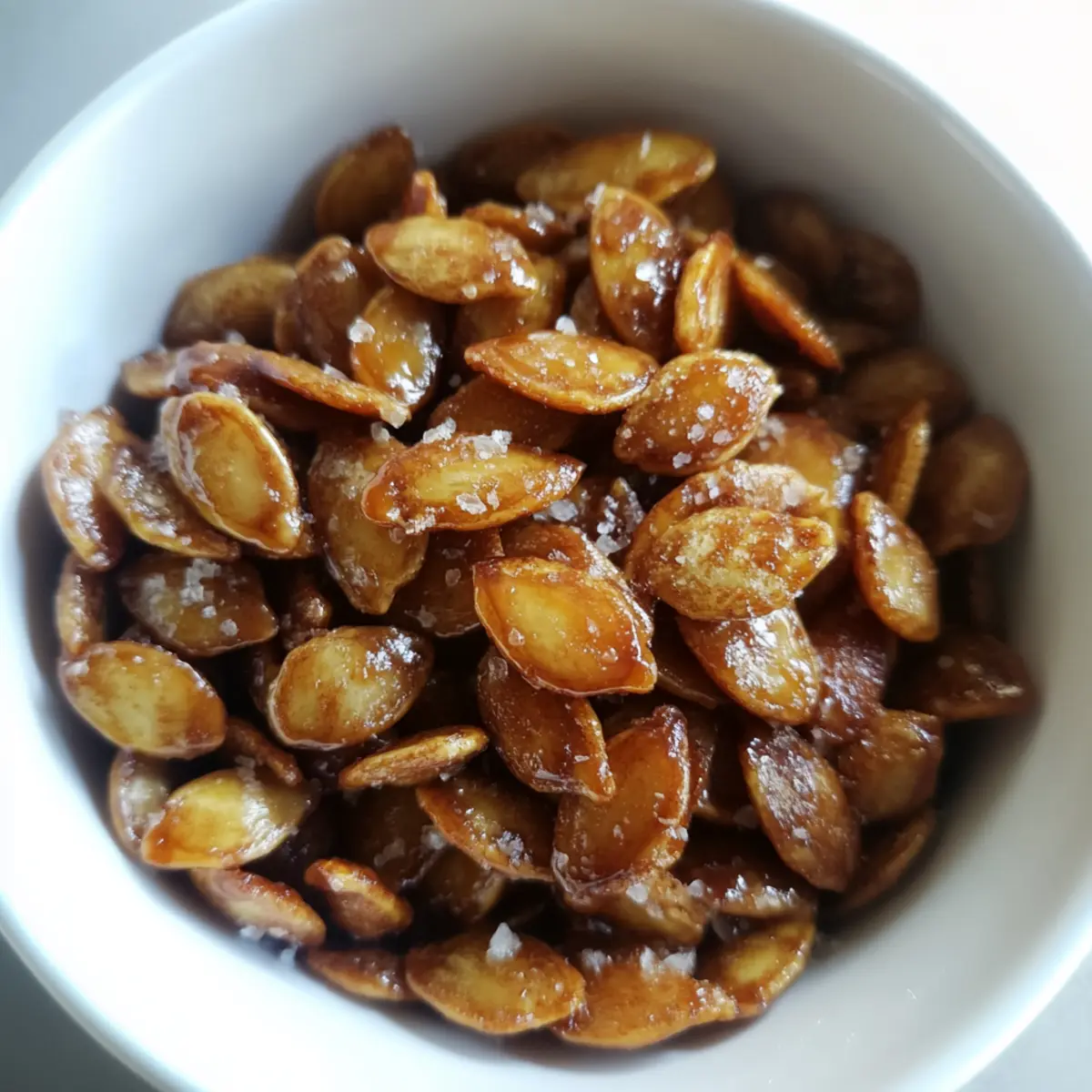 Irresistibly Sweet Candied Salted Caramel Pumpkin Seeds 2