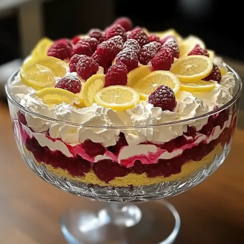 Indulge in Lemon Raspberry Trifle: The Perfect Summer Treat 1 Lemon Raspberry Trifle: A Delightful Dessert Awaits!