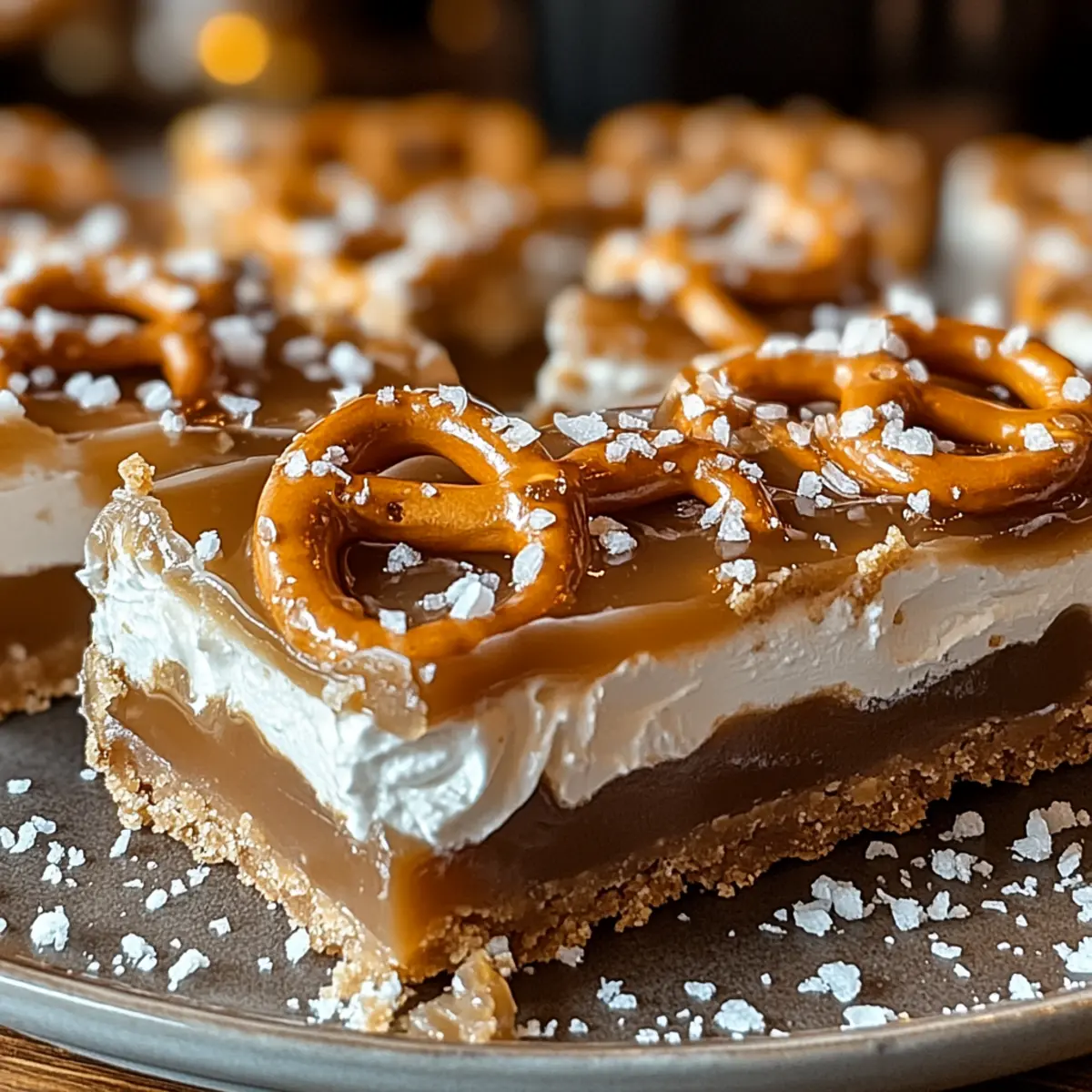 Irresistible No-Bake Salted Caramel Pretzel Bars: Truly Blissful Treat 1