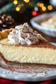 Christmas Eve Cinnamon-Vanilla Custard Pie – Creamy Holiday Dessert Magic