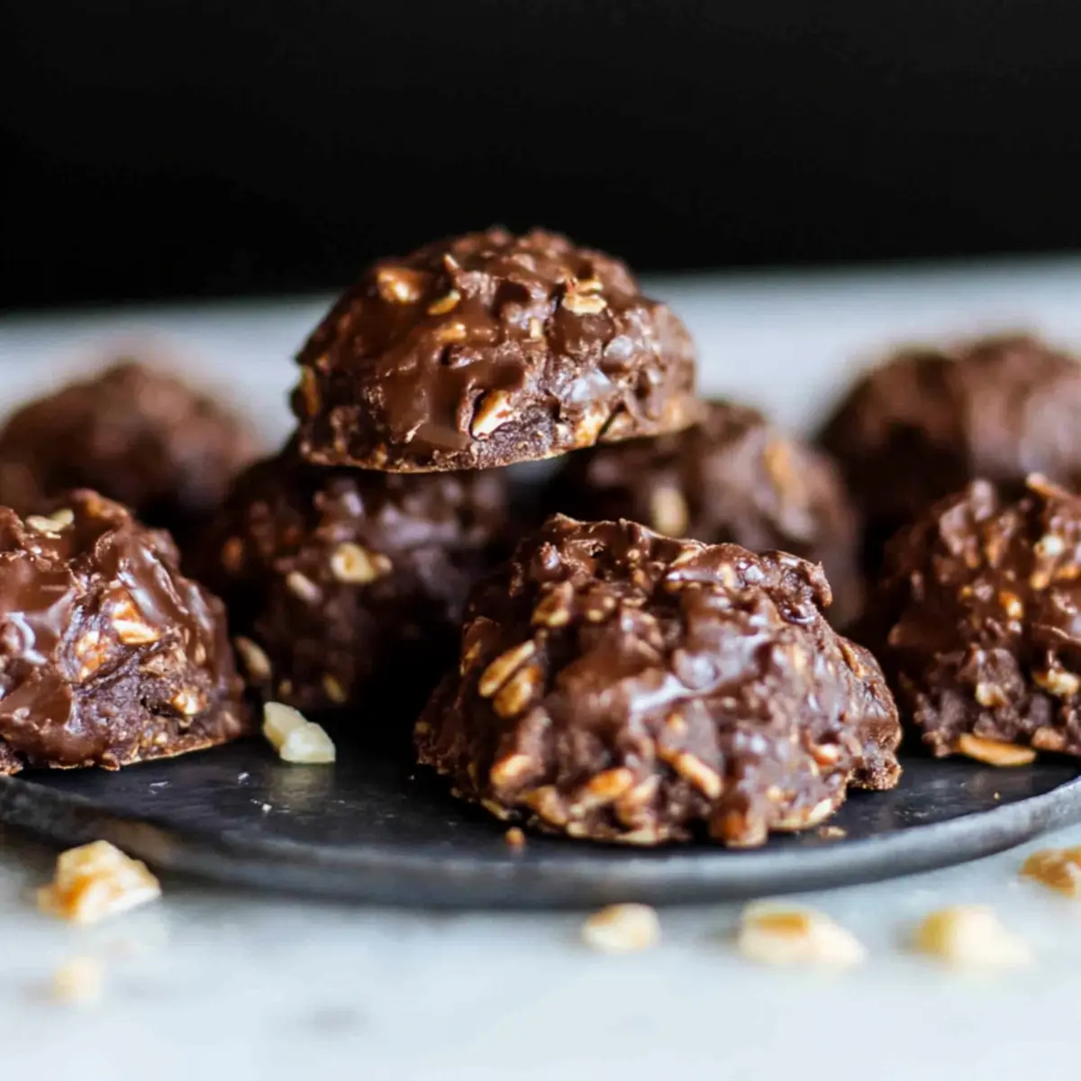 Indulgent Healthy Dark Chocolate No-Bake Cookies in 15 Minutes 12