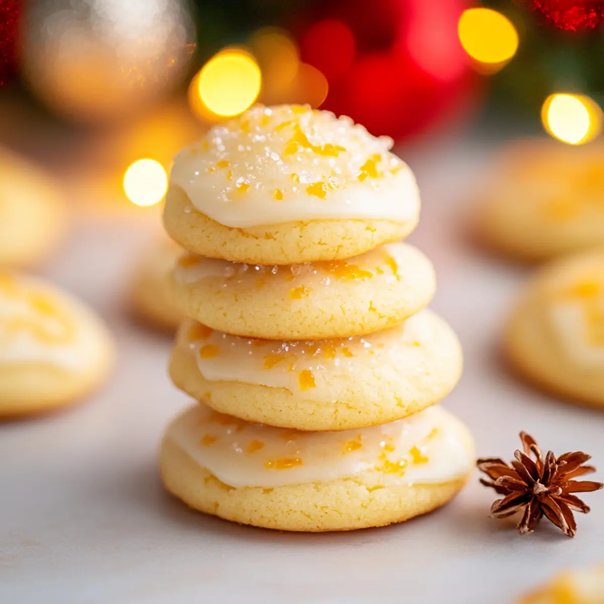 Irresistibly Fluffy Christmas Cookies with Fresh Orange Juice 3