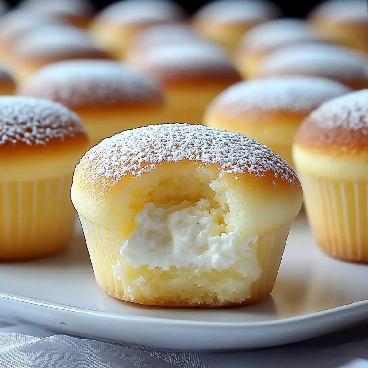 Fluffy Japanese Cotton Cheesecake Cupcakes - Delightfully Light Treats 1