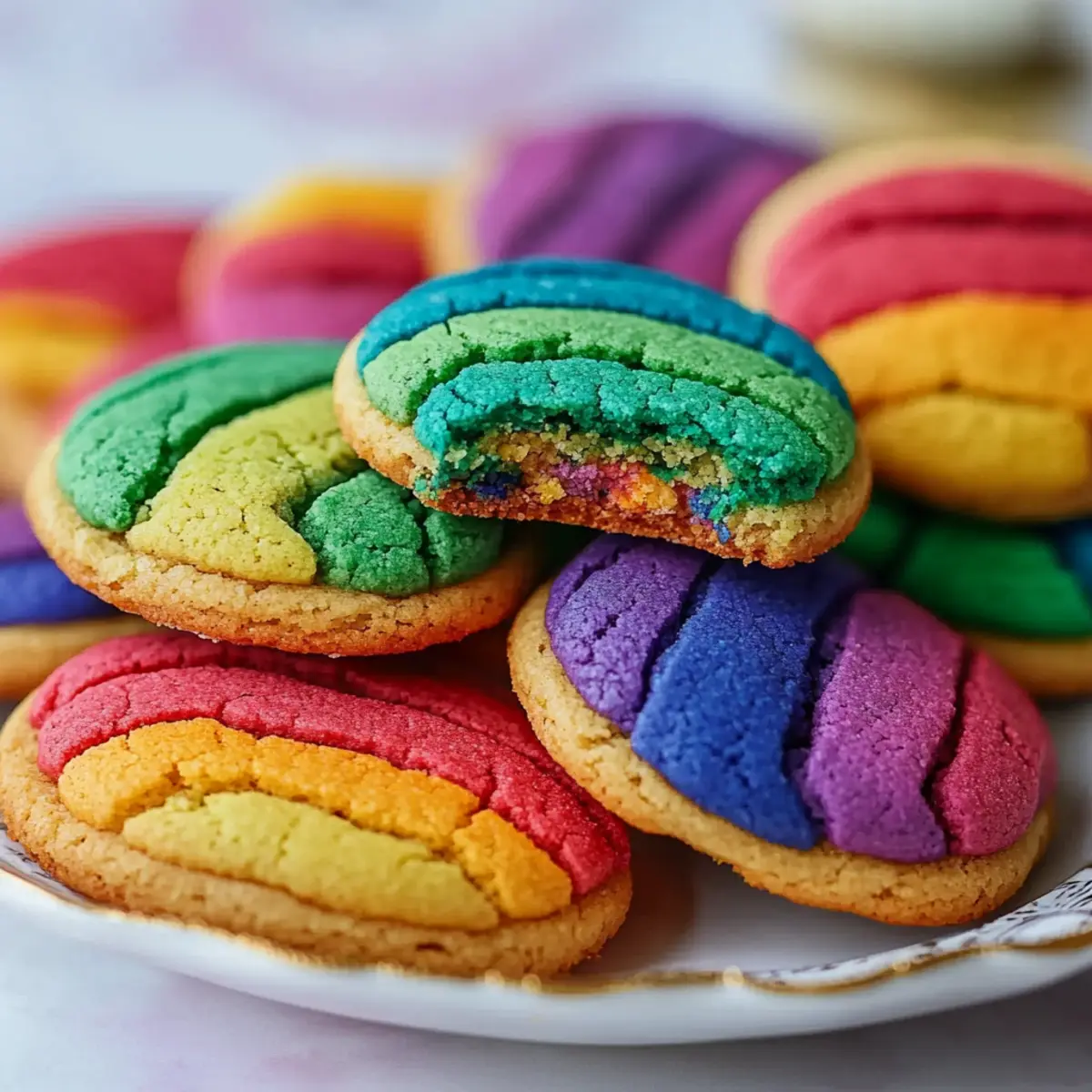 Exquisite Rainbow Cookies for the Whole Family: Eas to Bake
