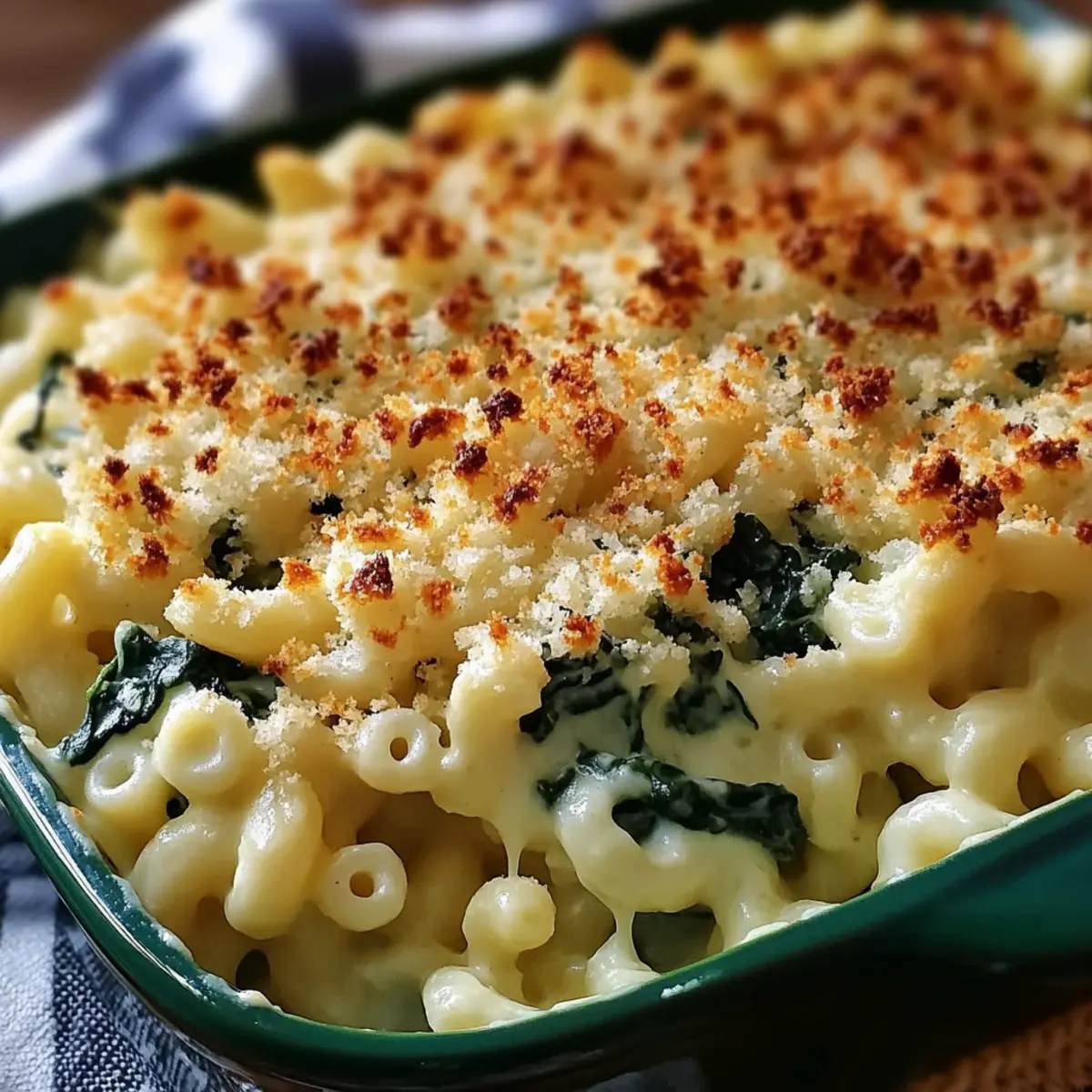 Creamed Spinach Mac & Cheese