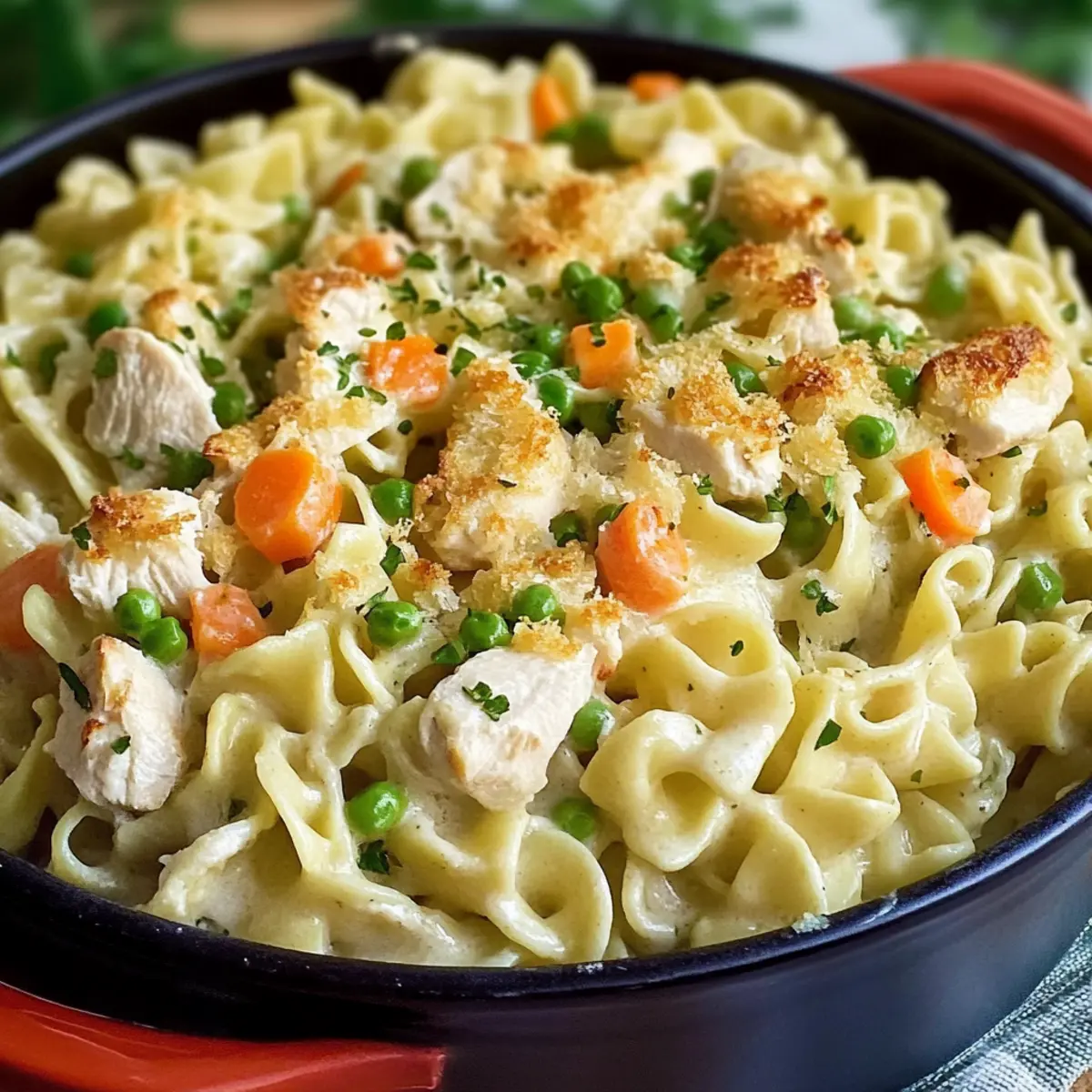 Chicken Pot Pie Noodles
