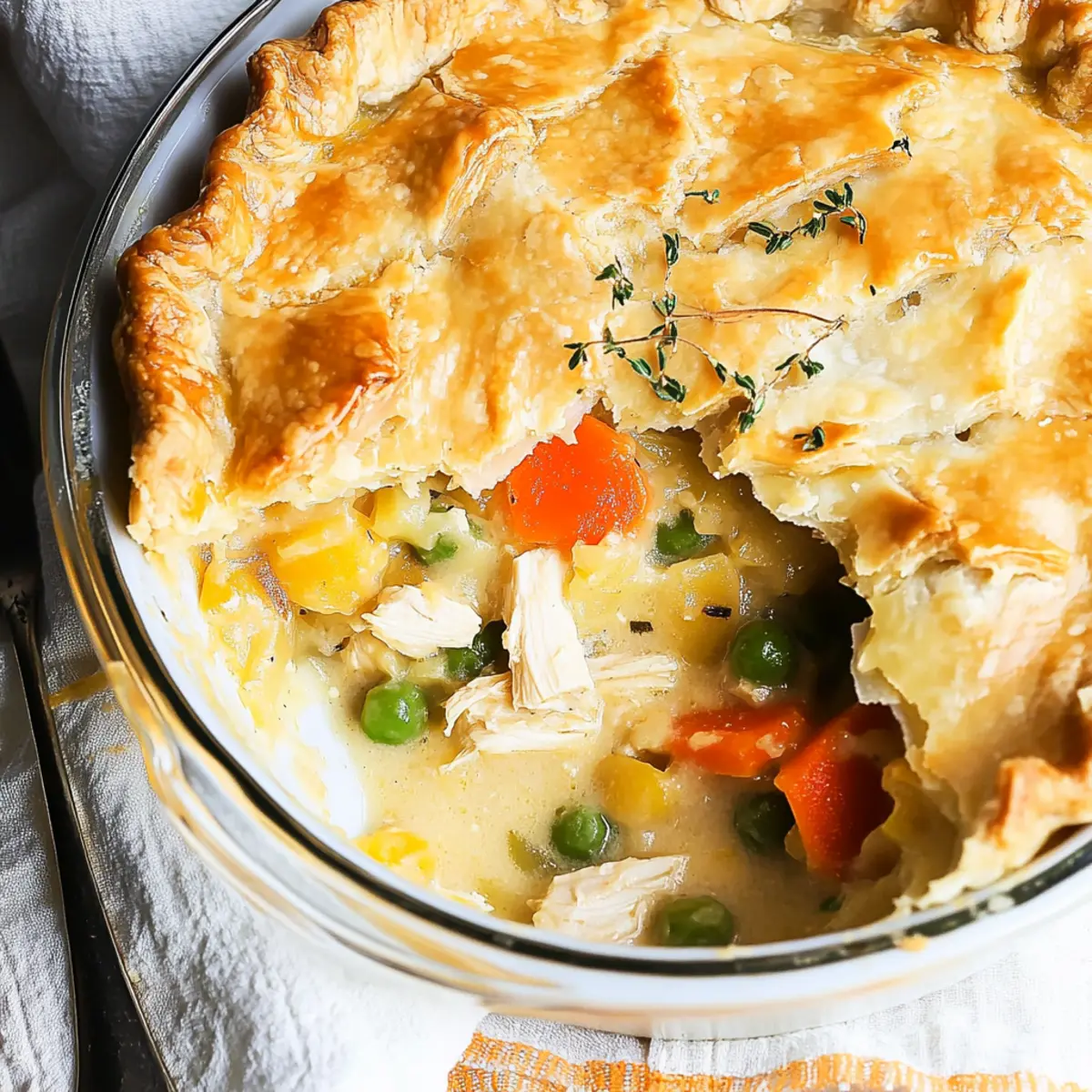 Super Easy Chicken Pot Pie Recipe with Cream of Chicken Soup