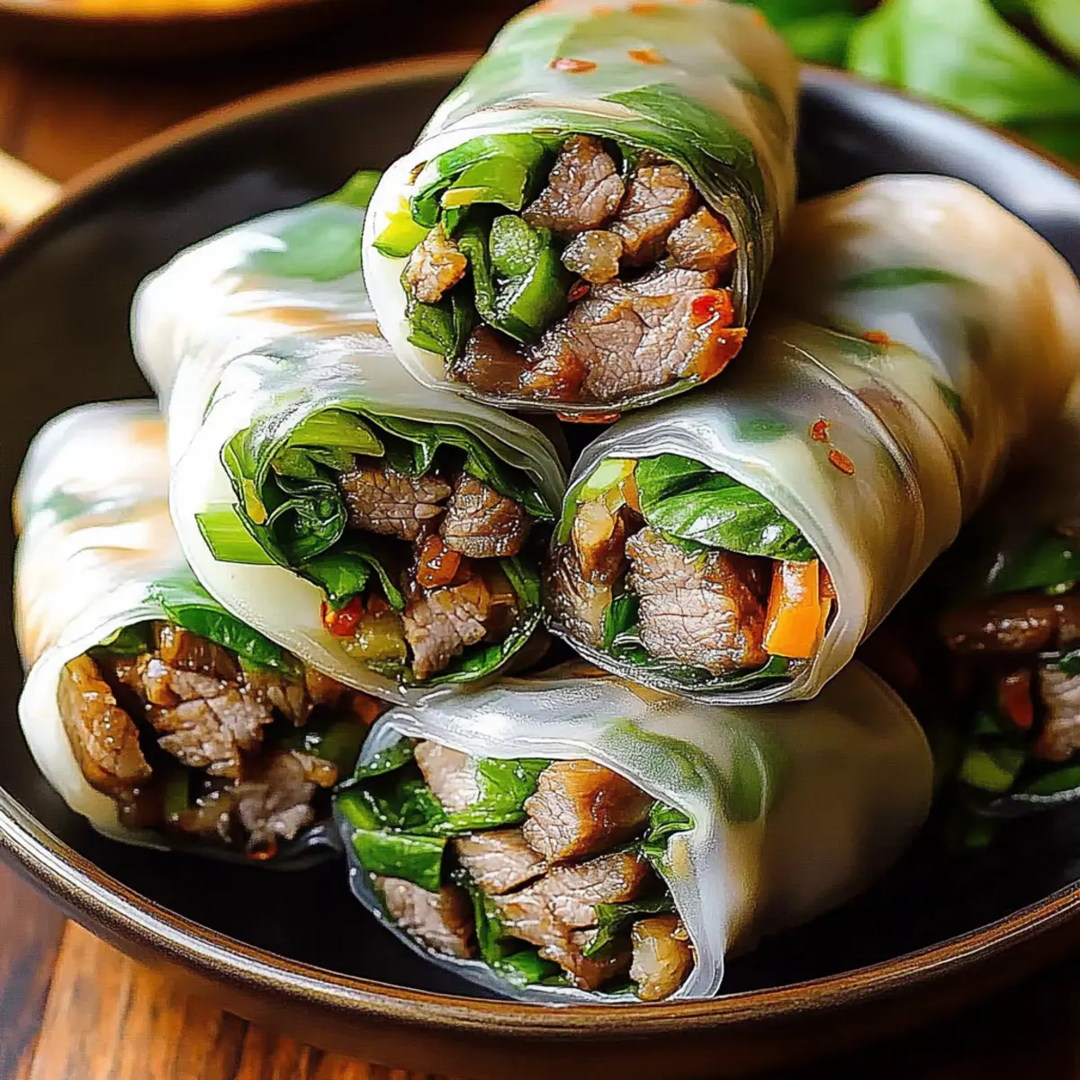 Flavorful Thai Basil Beef Rolls Ready in 20 Minutes