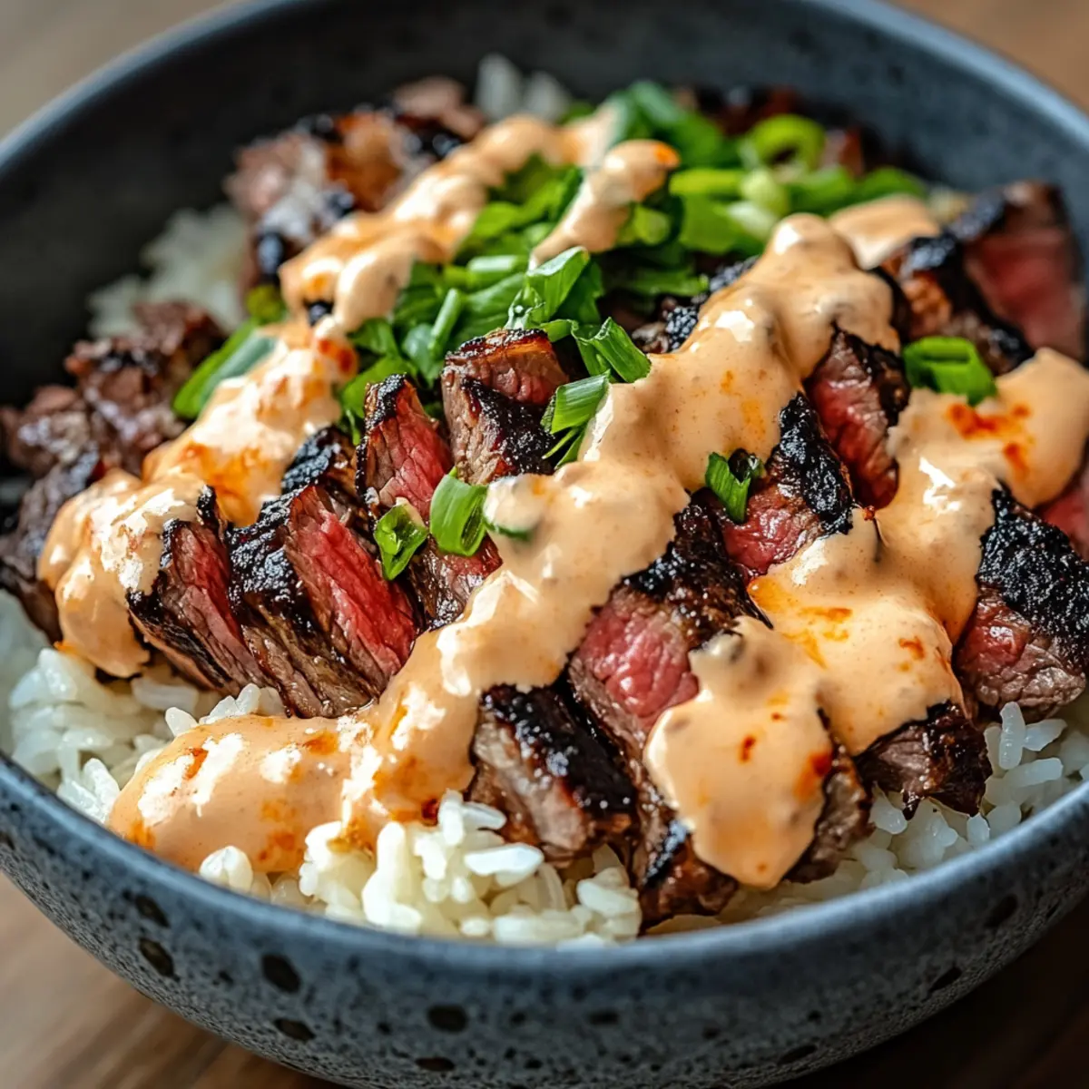 Irresistibly Juicy Korean BBQ Steak Rice Bowls with Spicy Cream Sauce 2 mgbkfjb96qiusn0fmj52