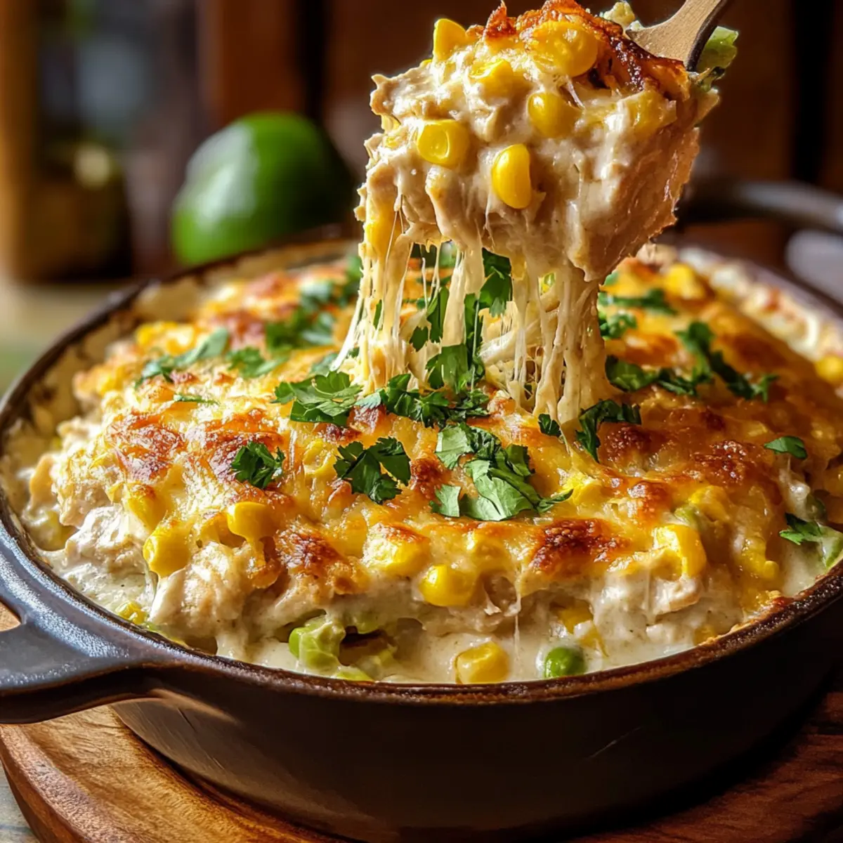 Irresistibly Creamy Street Corn Chicken Casserole Delight 1