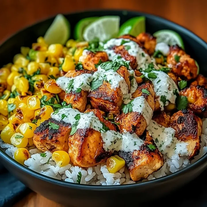 Street Corn Rice Bowl: Easy & Flavorful Summer Dinner with Chicken
