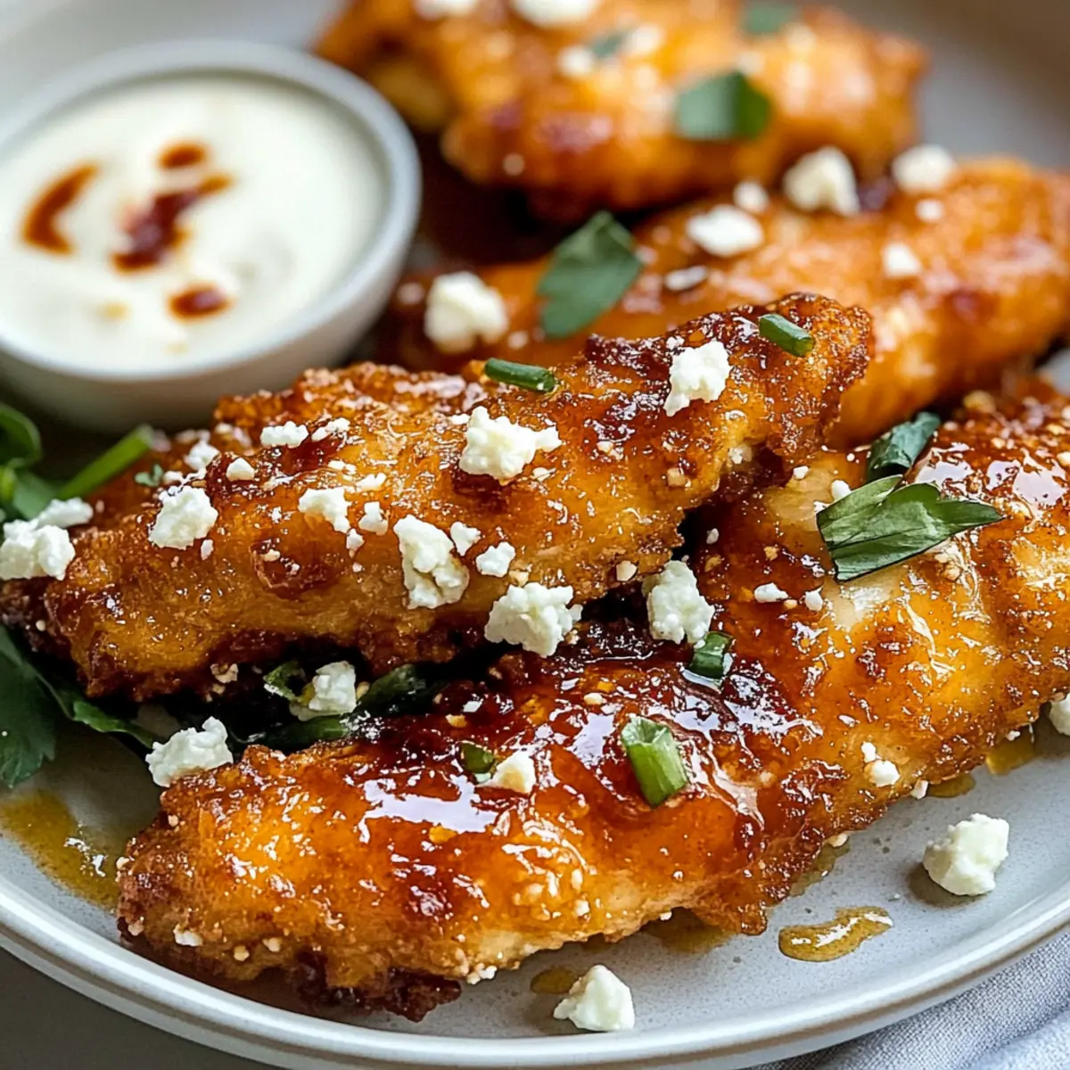 Crispy Hot Honey Feta Chicken Recipe | Sweet & Spicy Chicken Dinner