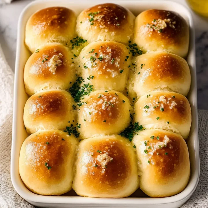 Garlic Butter Dinner Rolls Recipe - Soft, Fluffy, and Buttery